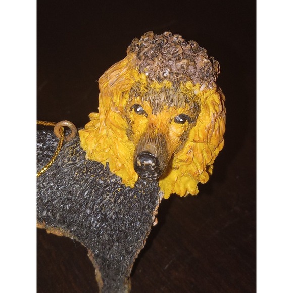 LOT OF 2‎ - POODLE DOG Resin Figurine Christmas Ornament - Picture 3 of 6